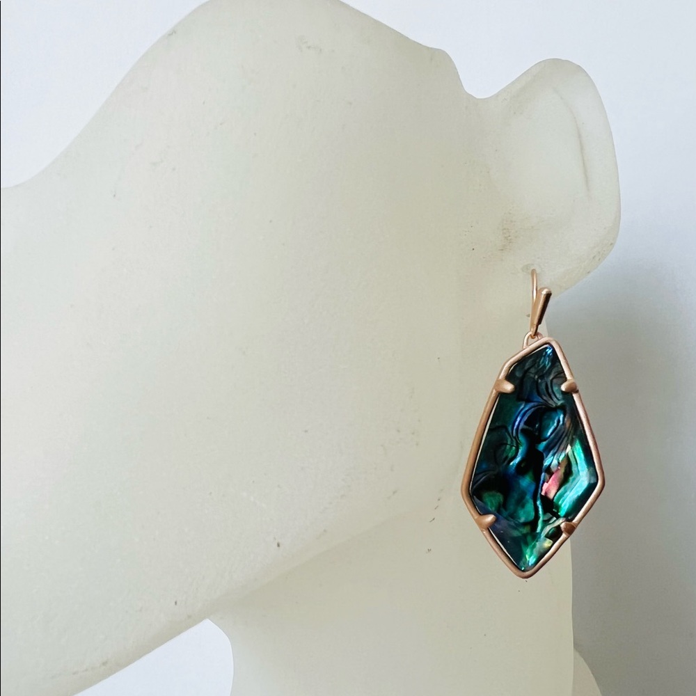 Kendra Scott Emmie Abalone drops RG tone earrings